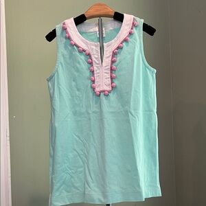 Crewcuts Aqua and Pink Casual Kids Dress